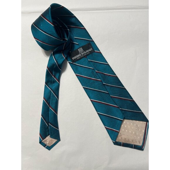 Pierre Balmain 100% Italian Silk Tie Teal - Picture 3 of 6